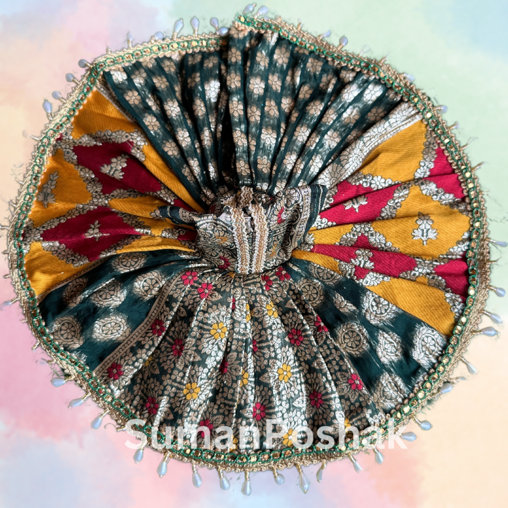 Holi Special Rajasthani Design Poshak for Laddu Gopal Ji – Vibrant & Washable - Image 1