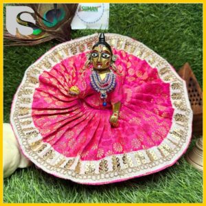 Pink Janmashtami Dress for Laddu Gopal Ji Size 2-6 Suman Poshak